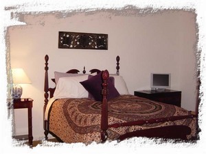 antique mahogony master bedroom