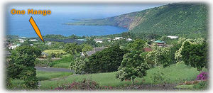 Above, Kealakekua Bay