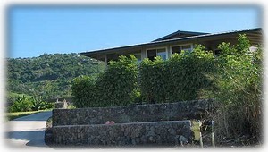 Enclosed with a dense hedge for maximum privacy