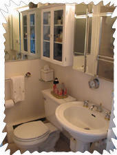 Master bathroom: with tub