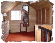 Loft dressing area