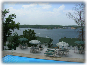 Upper heated pool
