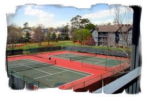 View of Tennis courts from Balcony