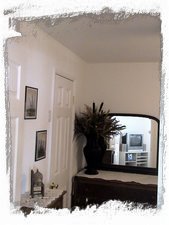Bedroom is clean, bright and tastefully decorated