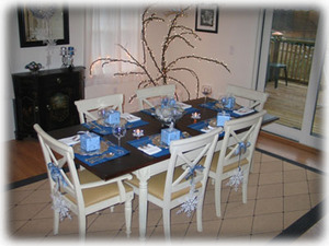 Our dining area