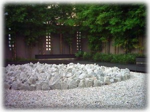 Meditation garden next to the water garden another great place to chill out.