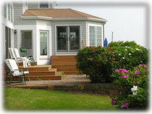 Deck and Paio overlook Ocean