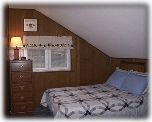 BR's 4 & 5 ~ Kids love the sloped ceiling, full bed & cable TV in these 2 rooms