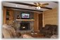 Den with Fireplace, Views, New 42" TV & New La-Z-Boy sofas & recliners