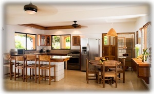 Rich Hardwoods and Granite Counters