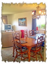 Dining Area (seats 8 to 10) with view of Bay-in mirrors too