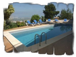 Pool with panoramic views