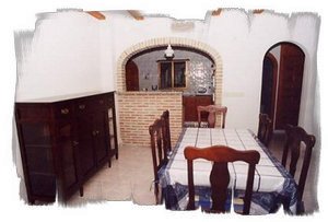 Dining room and kitchen