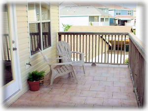 Large deck with great water views