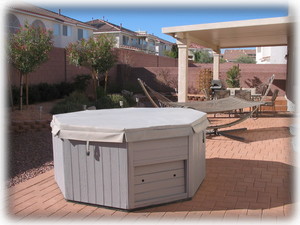 Large Patio with Spa