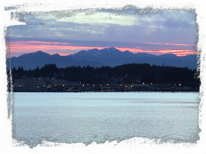 Sunset over Puget Sound - taken from Home