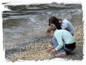 Beach combing - walking trail one block away