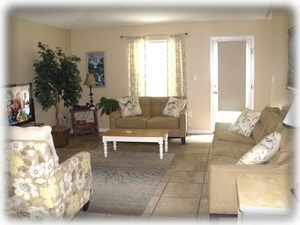 Family Room with Sleeper Sofa, 46" HDTV