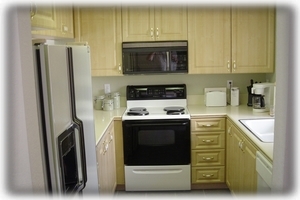 Fully stocked kitchen