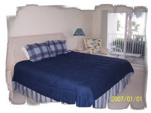 Master bedroom overlooks waterfront