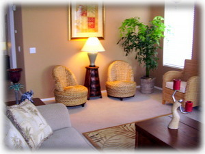 All Tiki Style living area