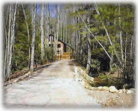 Private entrance to the chalet