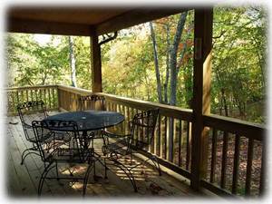 Enjoy alfresco dining on the covered porch