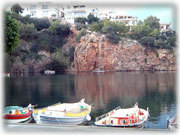 famous Agios Nikolaos lake