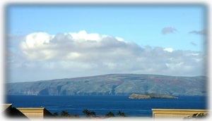 Daytime view of Molokini and Kaho'olawe from your lanai!