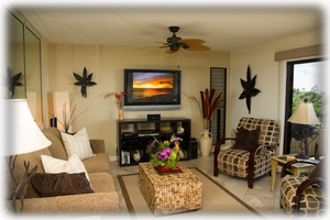State-of-the-Art Media center:HP Printer, 5.1 Surround Sound, 50” Plasma TV