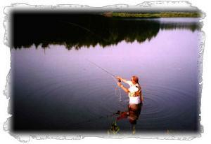 Fly fishermen have plenty of room to catch dinner