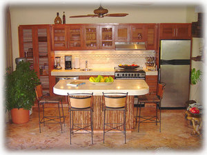 Kitchen and Island (4 of 6 Stools Shown)