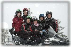 Snowmobiling... a family favorite!