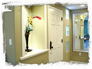 The entry area