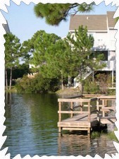 Fishing pier with view of Dolphins Dance