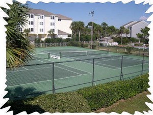 Lighted tennis Courts with second pool.