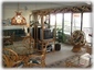 Dining area with fully mirrored wall for great ocean view