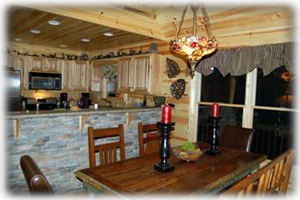 Dining room with ample seating and bar stools too