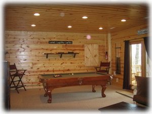 Game Room with pool table, BOSE system and more
