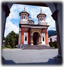 The old Sinaia monastery - 7 miles away