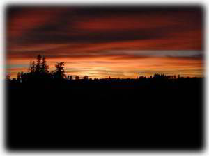A RIVER TRAIL sunset