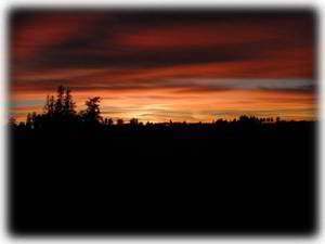 A RIVER TRAIL sunset