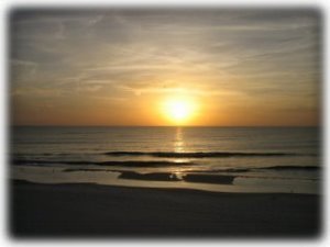 A typical Cape San Blas sunset over the gulf.