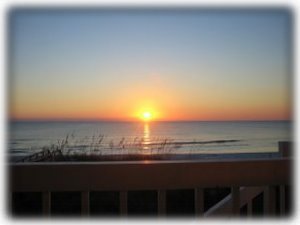 Sunset on Cape San Blas from the deck of Reflections