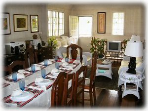 Second floor dining and TV room