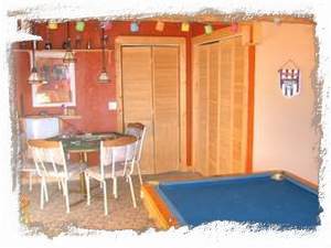 Game Room with Pool Table and Game Table