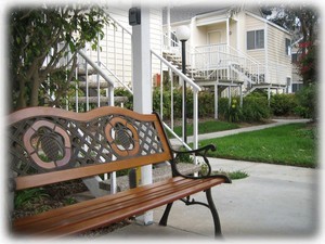 Front bench of the condo