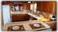 Spacious modern kitchen, workspace, eating bar