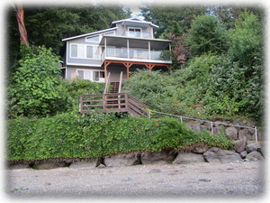 View of house from beach