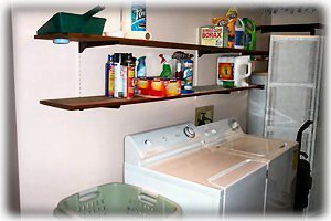 Laundry room with all the supplies you'll need!